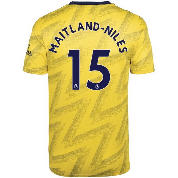 Camiseta Arsenal NO.15 Maitland Niles Replica Segunda Ropa 2019/20 Amarillo